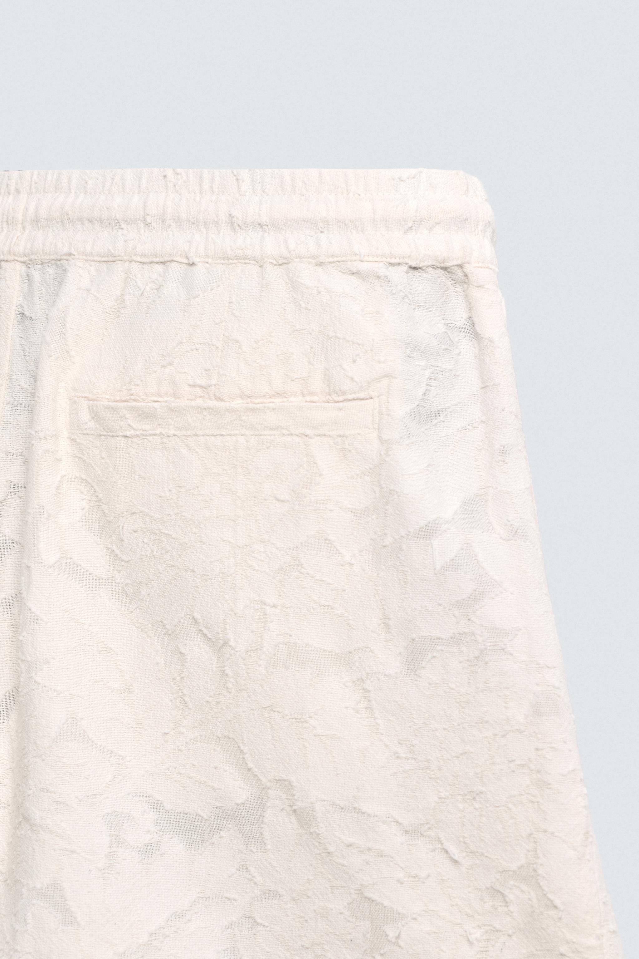 TEXTURED JACQUARD SHORTS